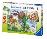 Fascinating Dinosaurs (3 x 49 Pieces)