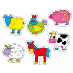 Baby Puzzles - Farm (6 two Piece Puzzles)