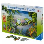 Blue Frogs at Sunset Puzzle - 100pc