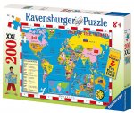 World Map Flags Puzzle - 200pc